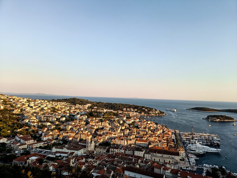 The view from Fortica fortress in Hvar