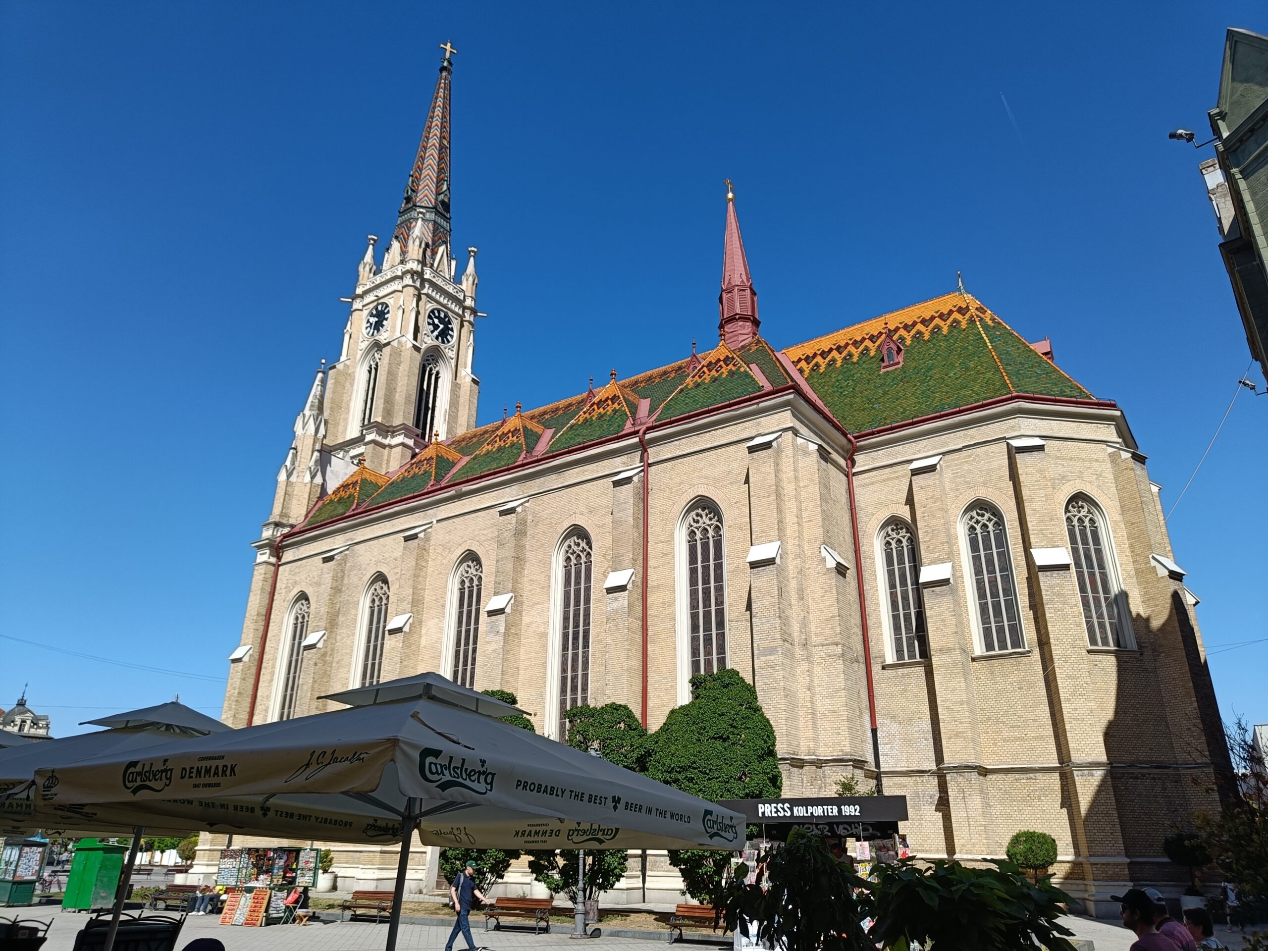 The beautiful catholic church: The Name of Mary Church in Novi Sad.