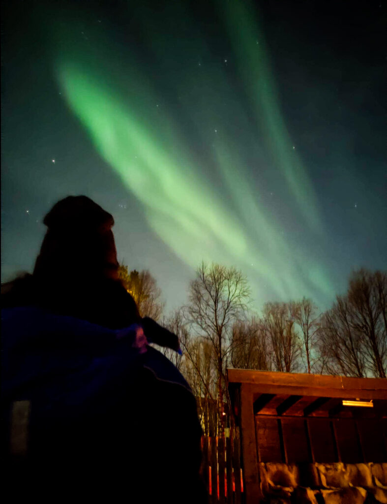 Watching the Northern Lights in Tromso.