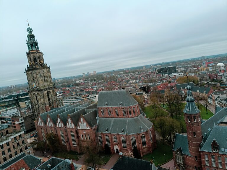 View from the Forum overlooking the Martini tower