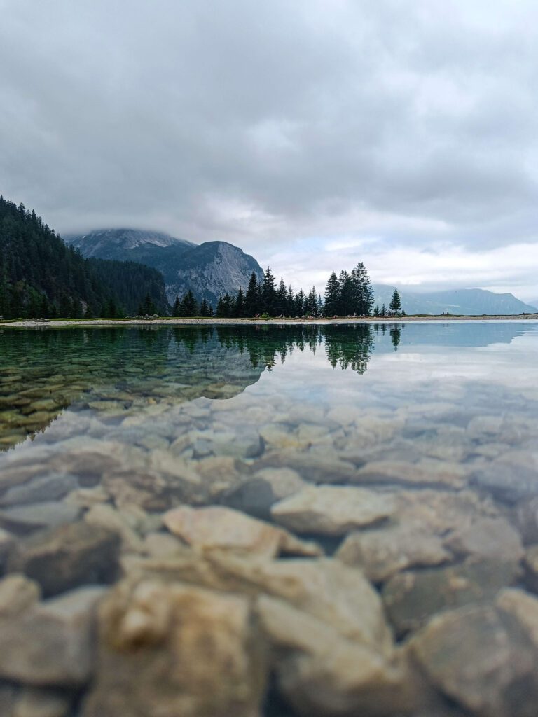 Overlooking the Ehrwalder Almsee