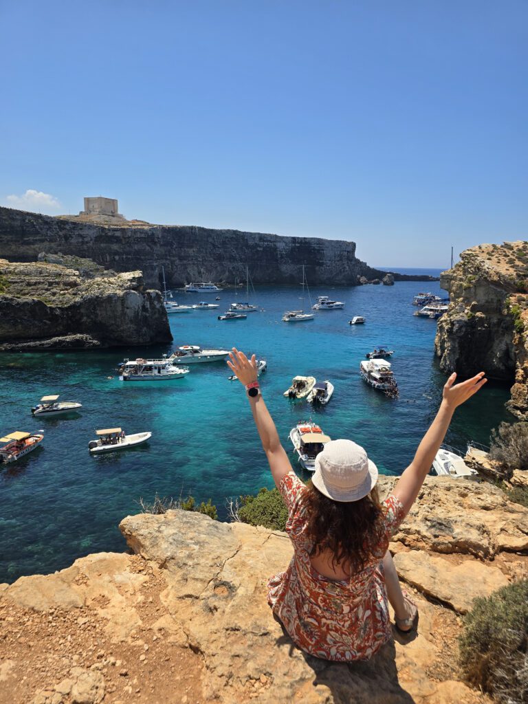 Blue water at Comino Island