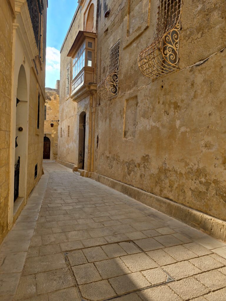 Golden limestone streets
